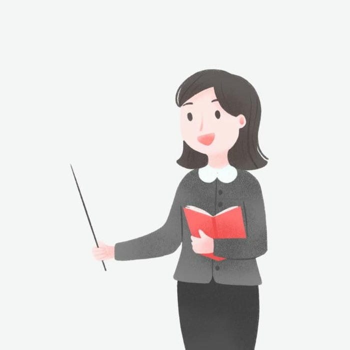 hình cô giáo chibi