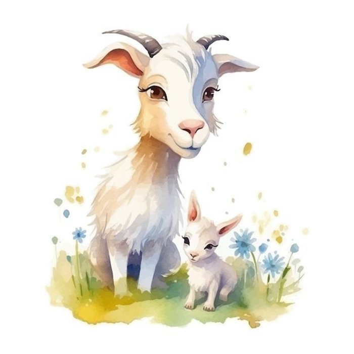 hình dê chibi đẹp