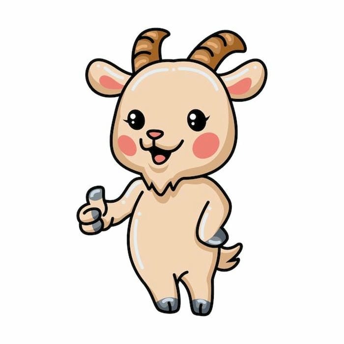 hình dê chibi hài