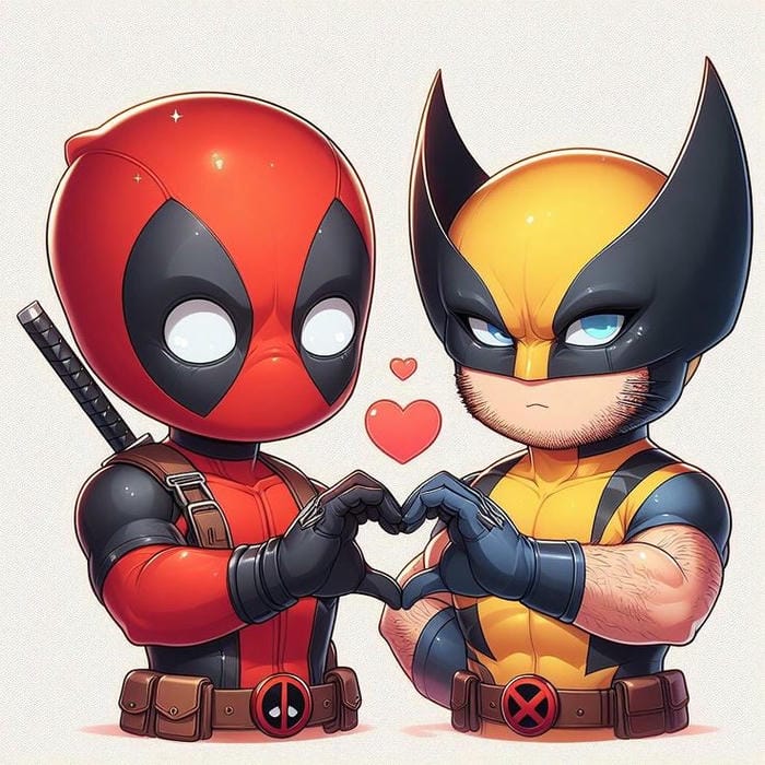 hình deadpool chibi cute