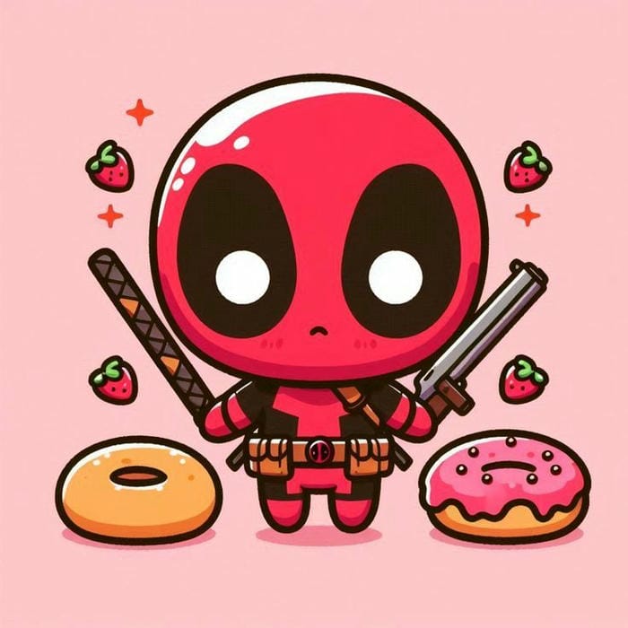 hinh deadpool chibi