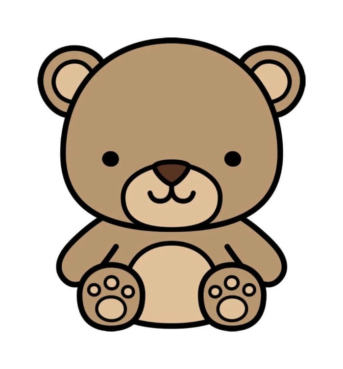 hình gấu chibi dễ thương