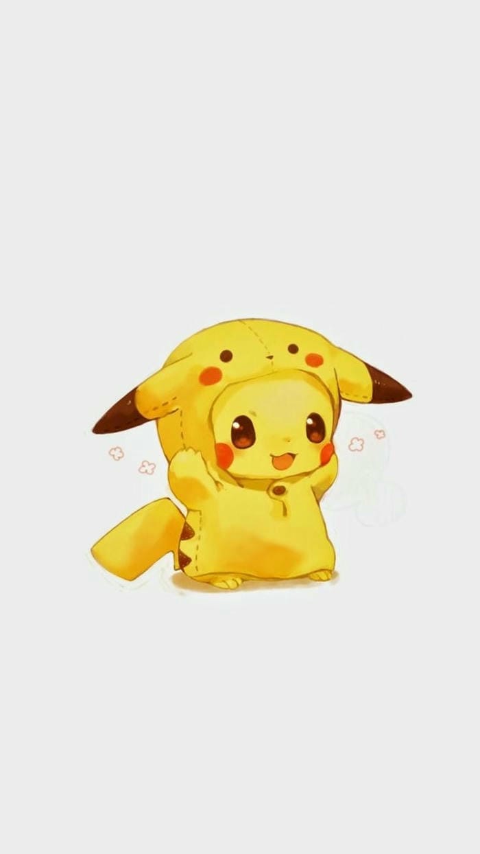 hinh nền đt pikachu chibi