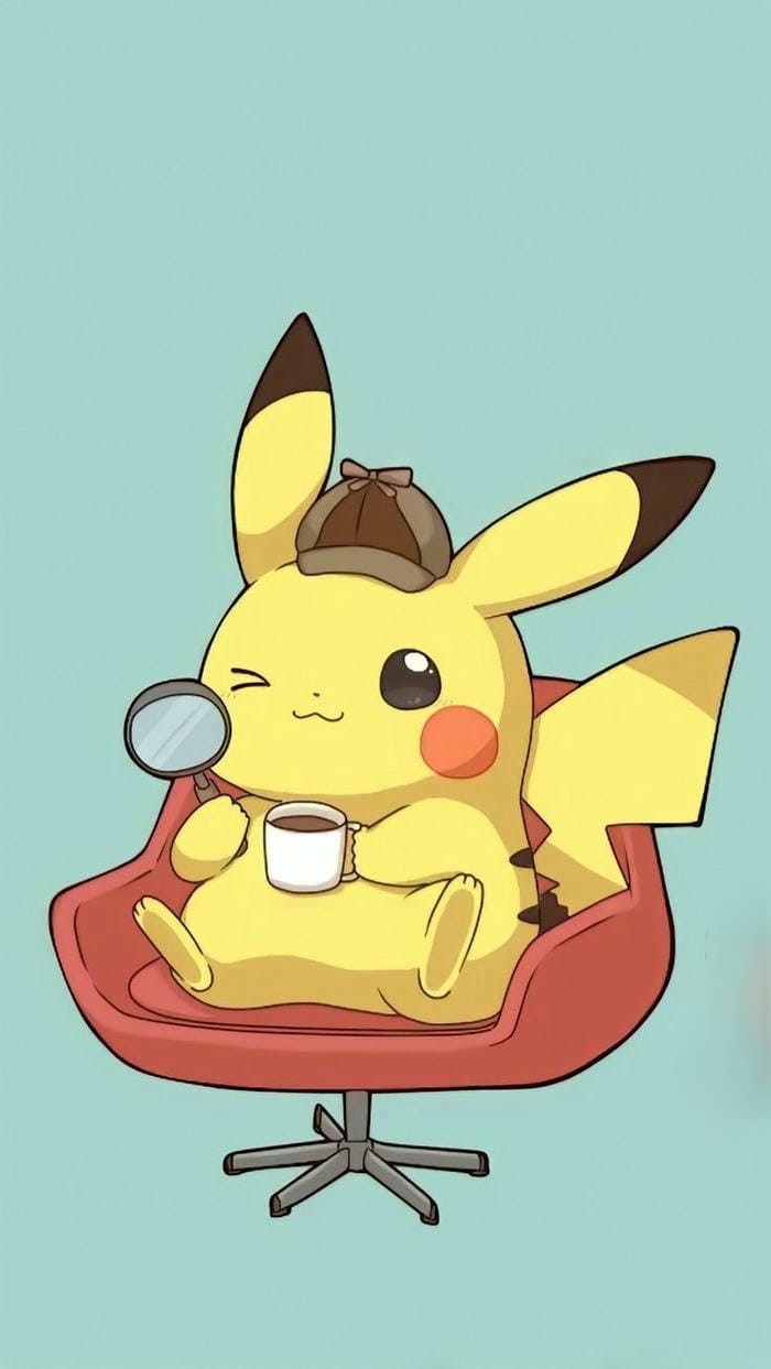 hình nền pikachu chibi