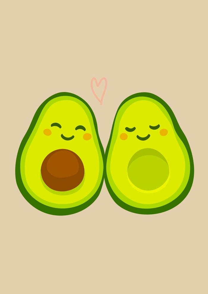 quả bơ chibi siêu đẹp