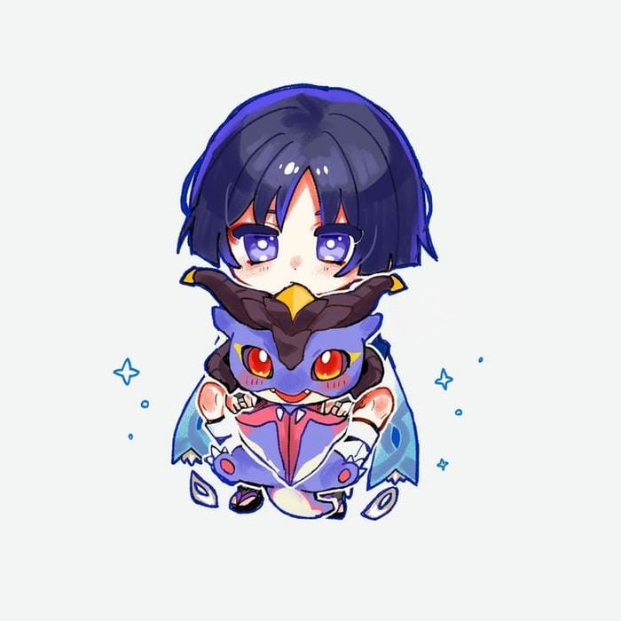 scaramouche chibi đáng yêu