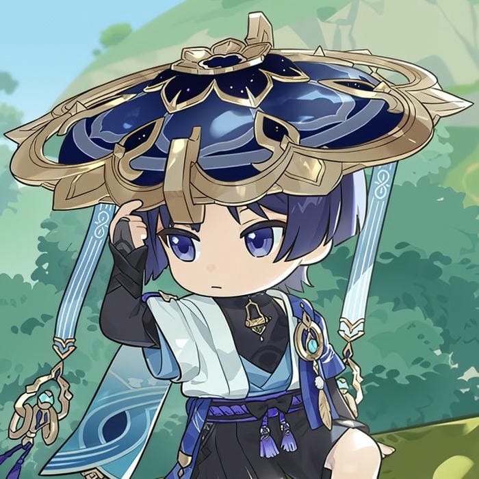 scaramouche chibi dễ thương