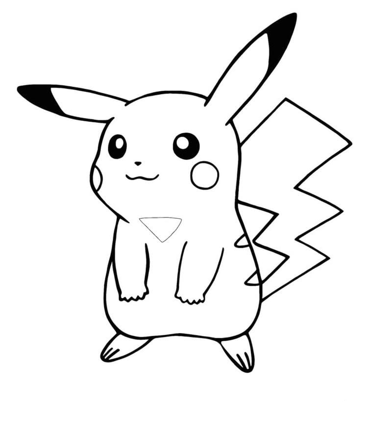 tô màu pokemon pikachu