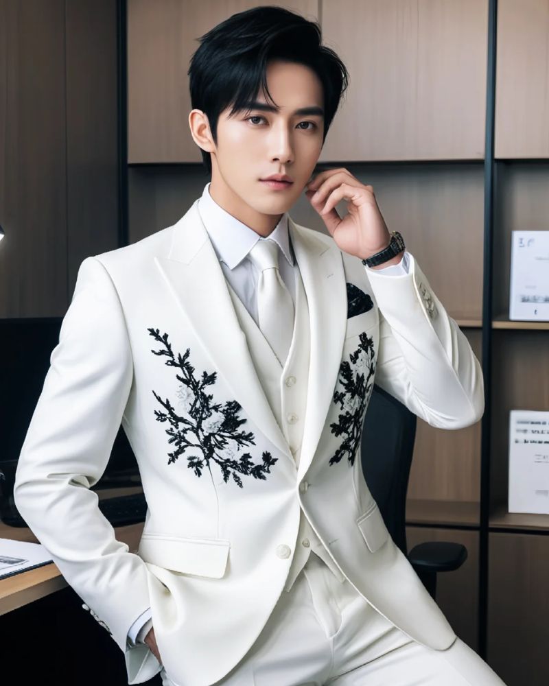 trai đẹp trung quốc mặc ves hoa