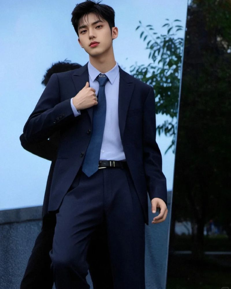 trai đẹp trung quốc mặc vest chất