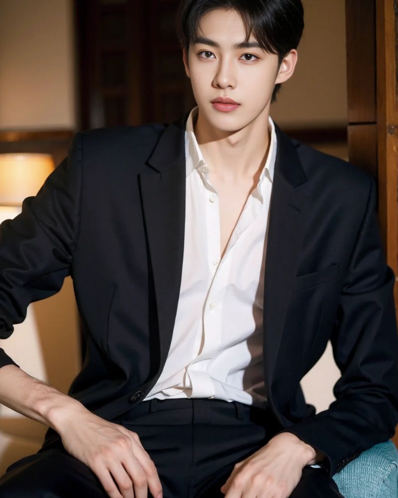 trai đẹp trung quốc mặc vest nam tính