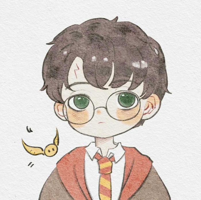 vẽ Harry Potter chibi