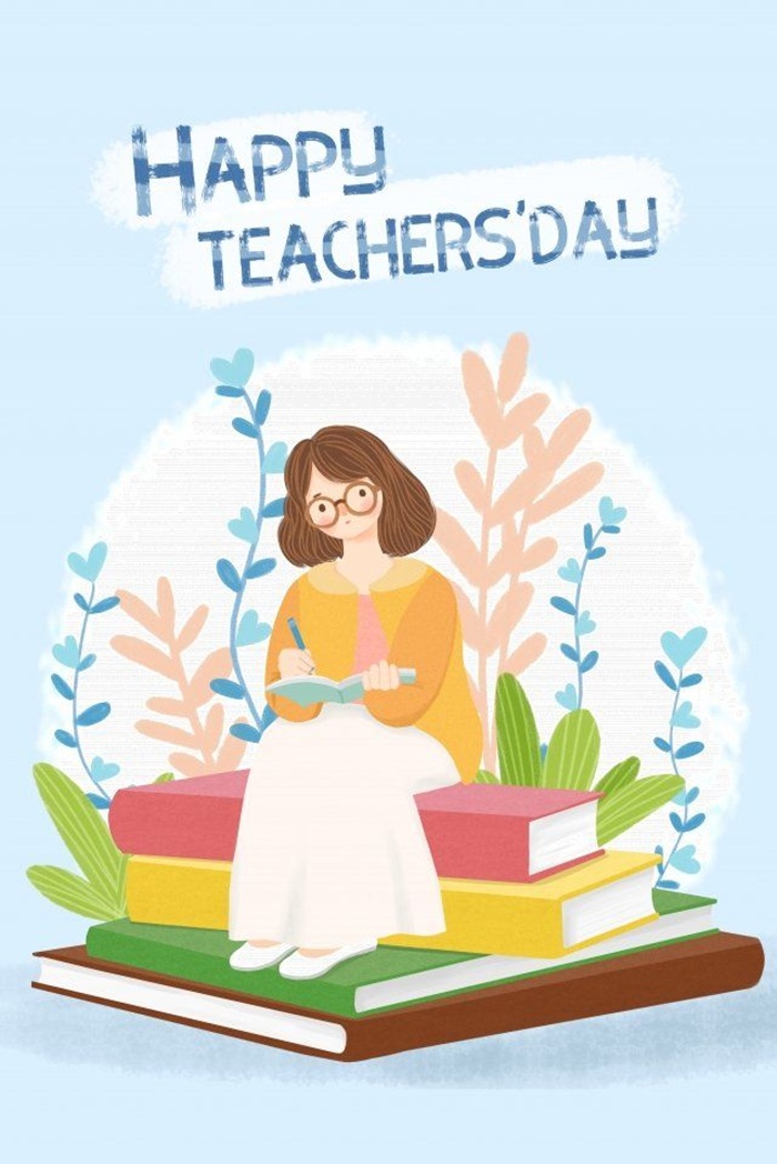 vẽ hình cô giáo chibi cute