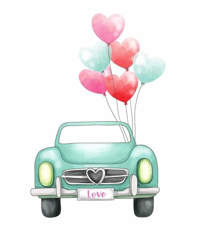 vẽ xe ô tô chibi đáng yêu nhất