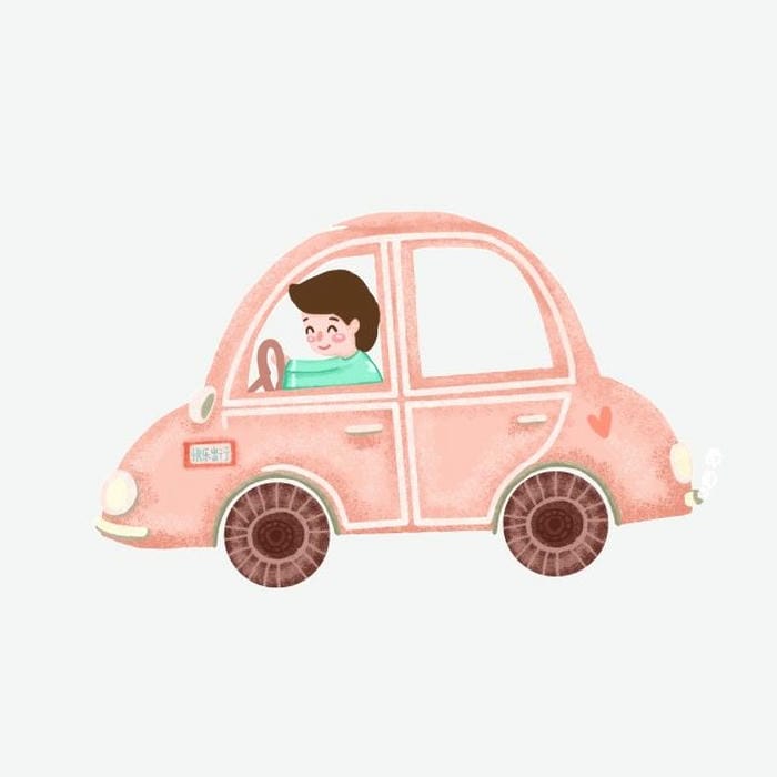 vẽ xe ô tô chibi