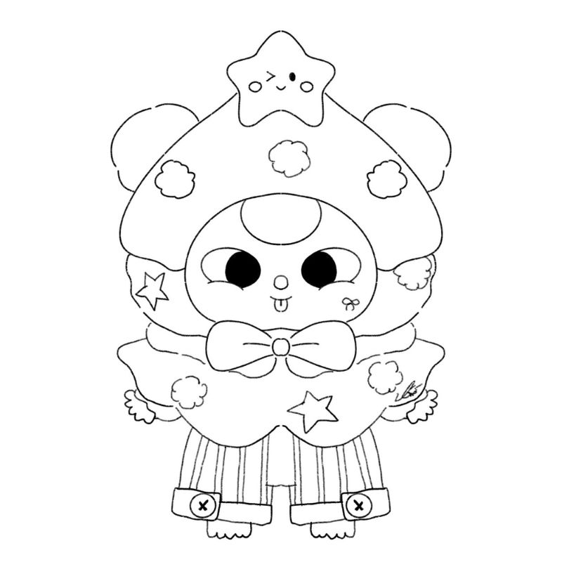 ảnh tranh tô màu baby three cho trẻ lớp 5 tuổi