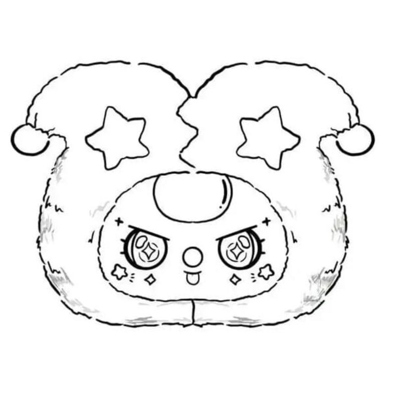 ảnh tranh tô màu baby three