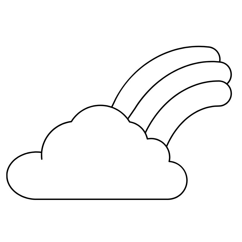 ảnh tranh tô màu cầu vồng cho trẻ lớp 5 tuổi