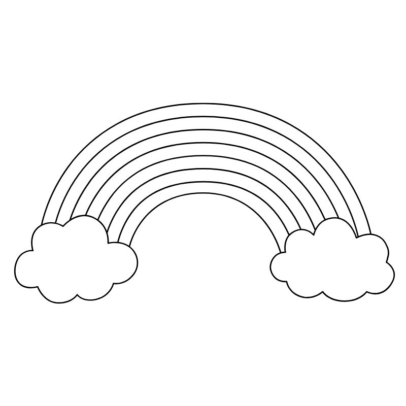 ảnh tranh tô màu cầu vồng cực đẹp