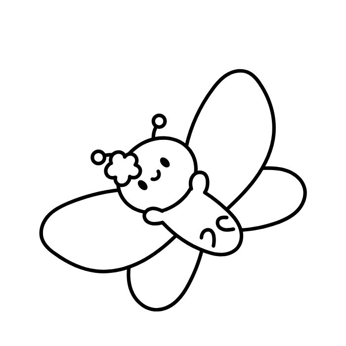 ảnh tranh tô màu con bướm đẹp xinh