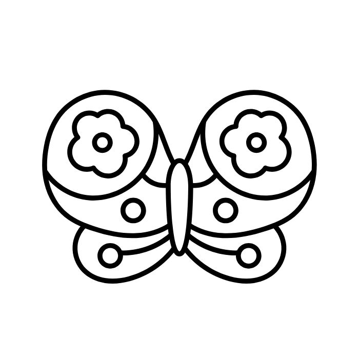 ảnh tranh tô màu con bướm hd