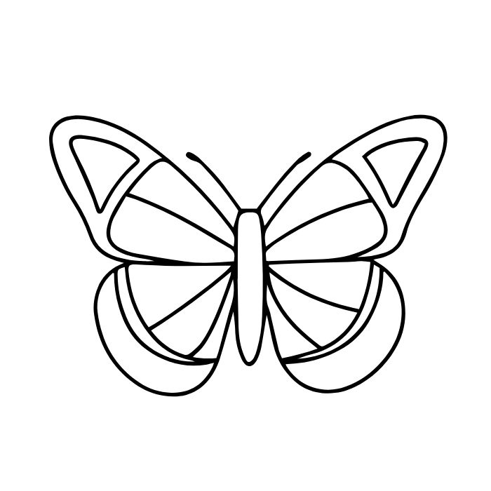 ảnh tranh tô màu con bướm xinh yêu