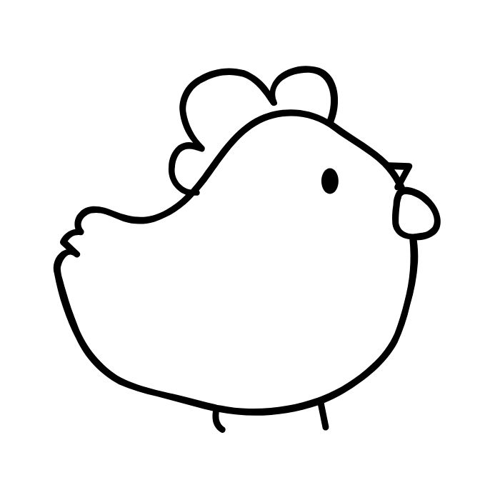 ảnh tranh tô màu con gà hd