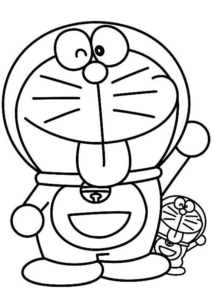 ảnh tranh tô màu doraemon
