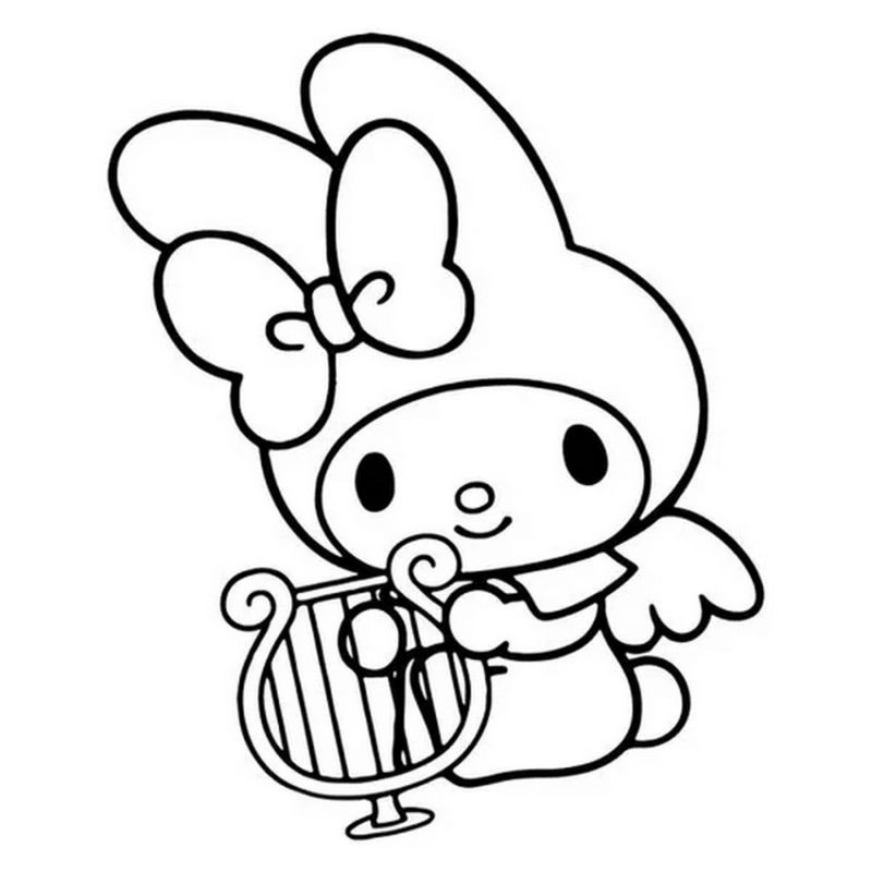 ảnh tranh tô màu melody cho bé 4 tuổi