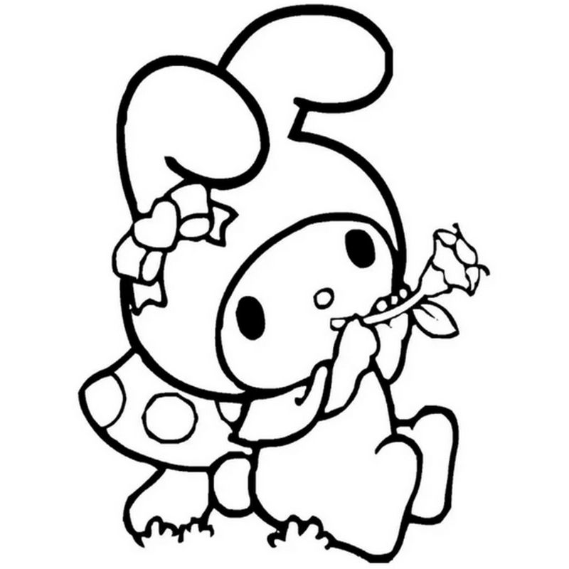 ảnh tranh tô màu melody cho bé 5 tuổi