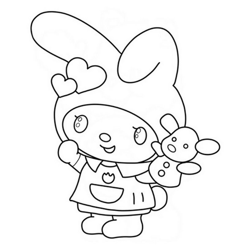 ảnh tranh tô màu melody cho bé