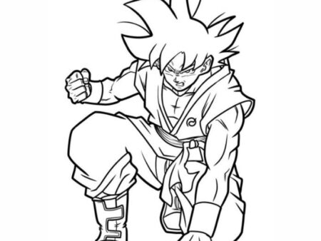 100+ Bộ tranh tô màu Songoku ngầu lòi đơn giản cho các bé