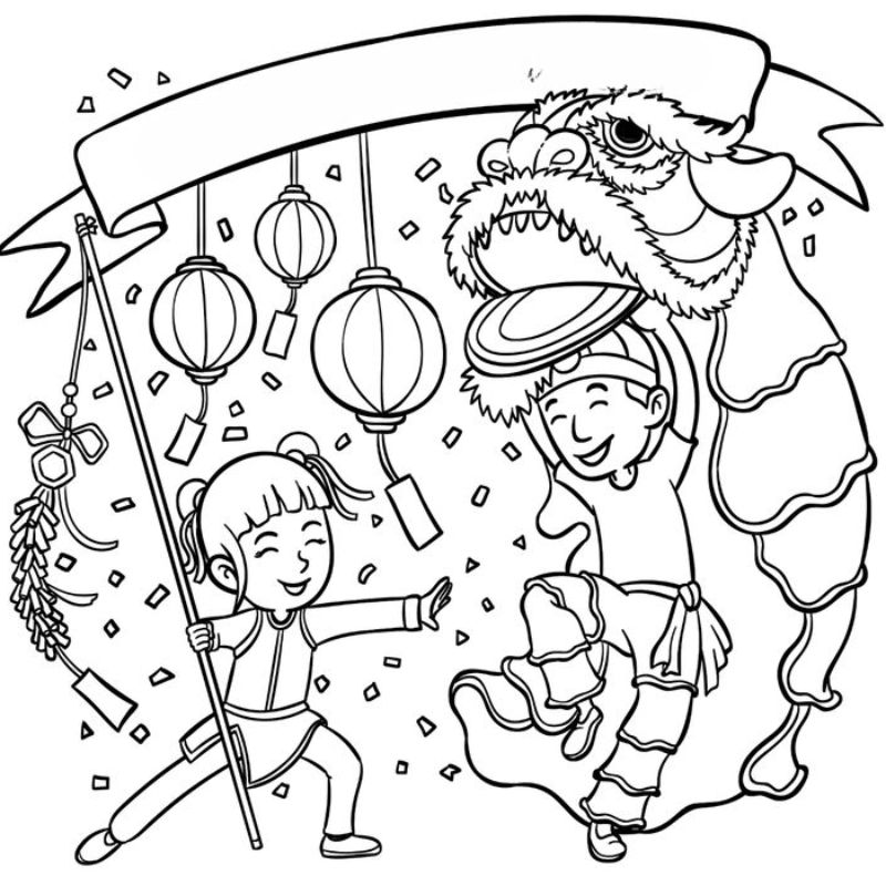 ảnh tranh tô màu trung thu cho bé 4 tuổi