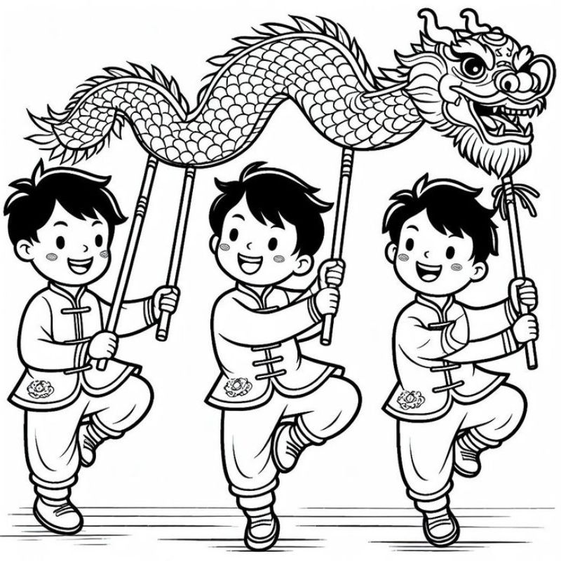 ảnh tranh tô màu trung thu cho bé