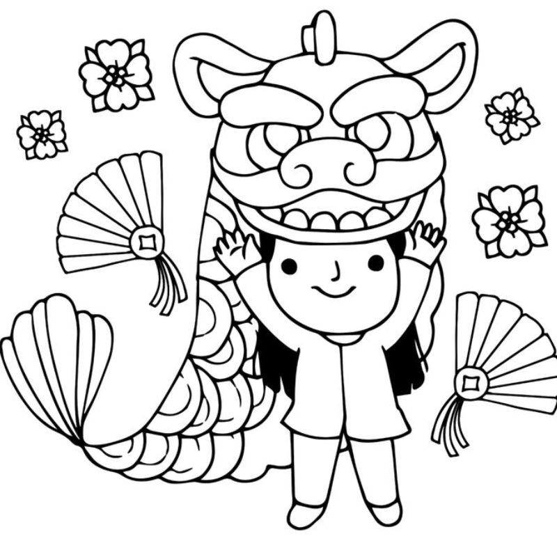 ảnh tranh tô màu trung thu cực đẹp