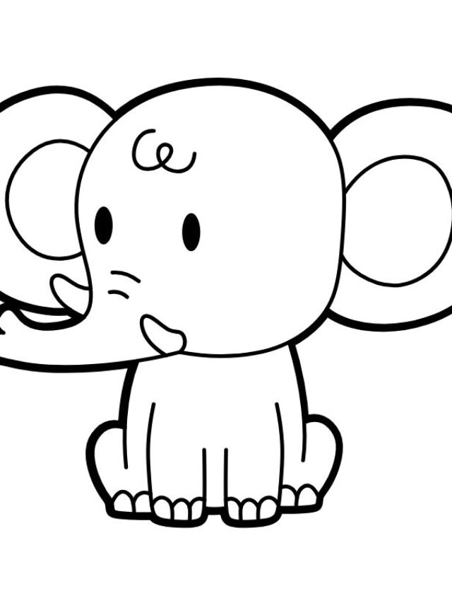 Gợi ý những mẫu tranh tô màu con voi ngộ nghĩnh và đáng yêu