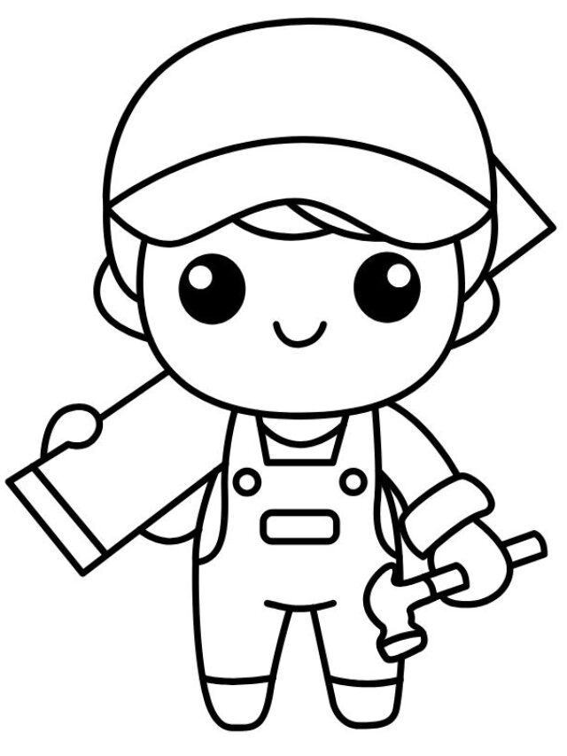 150+ Ý tưởng tranh tô màu nghề nghiệp cho bé lựa chọn