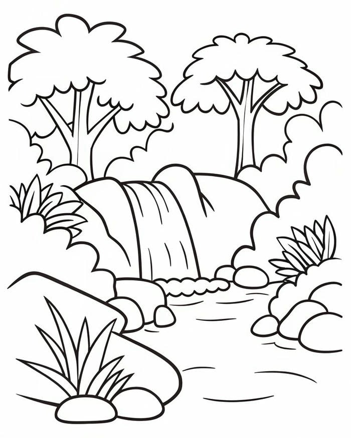 tô màu tranh phong cảnh xinh đẹp