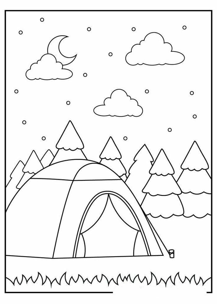 tô màu tranh phong cảnh xinh