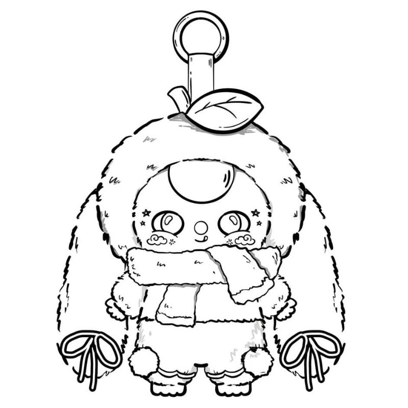 tranh tô màu baby three