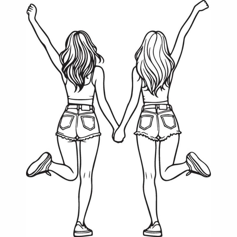 tranh tô màu blackpink cho trẻ 3-4 tuôỉ