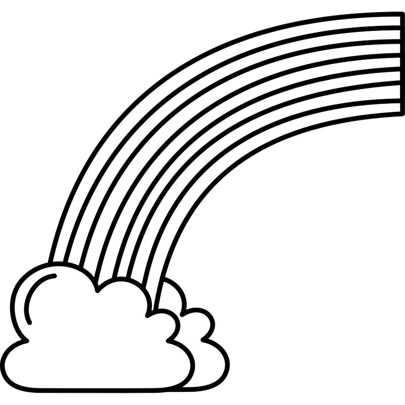 tranh tô màu cầu vồng đẹp nhất