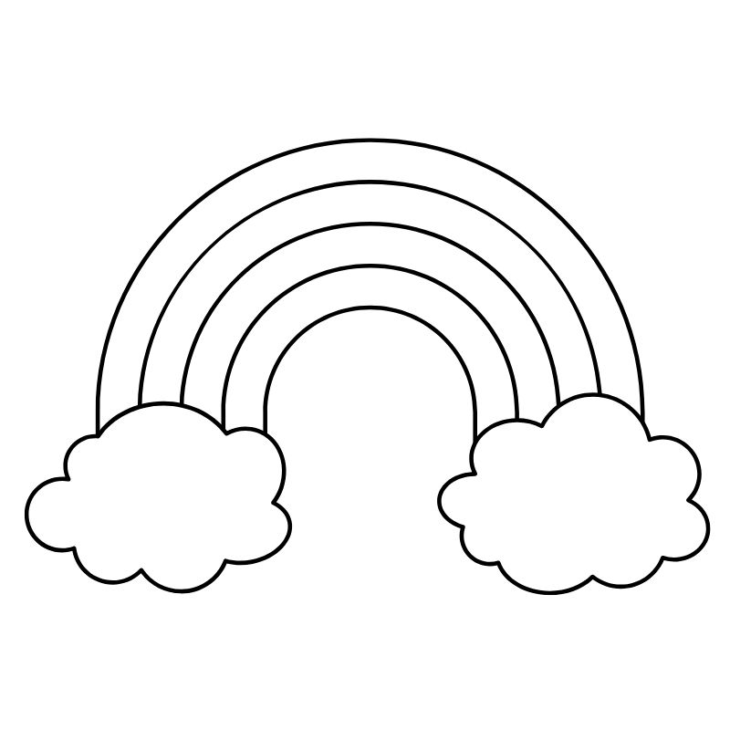 tranh tô màu cầu vồng