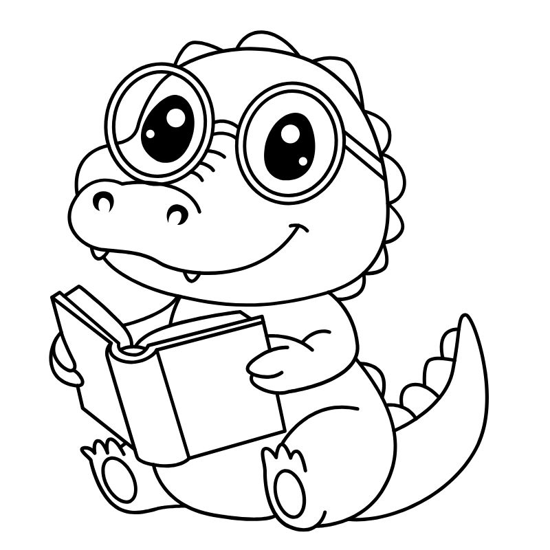 tranh tô màu chibi cá xấu