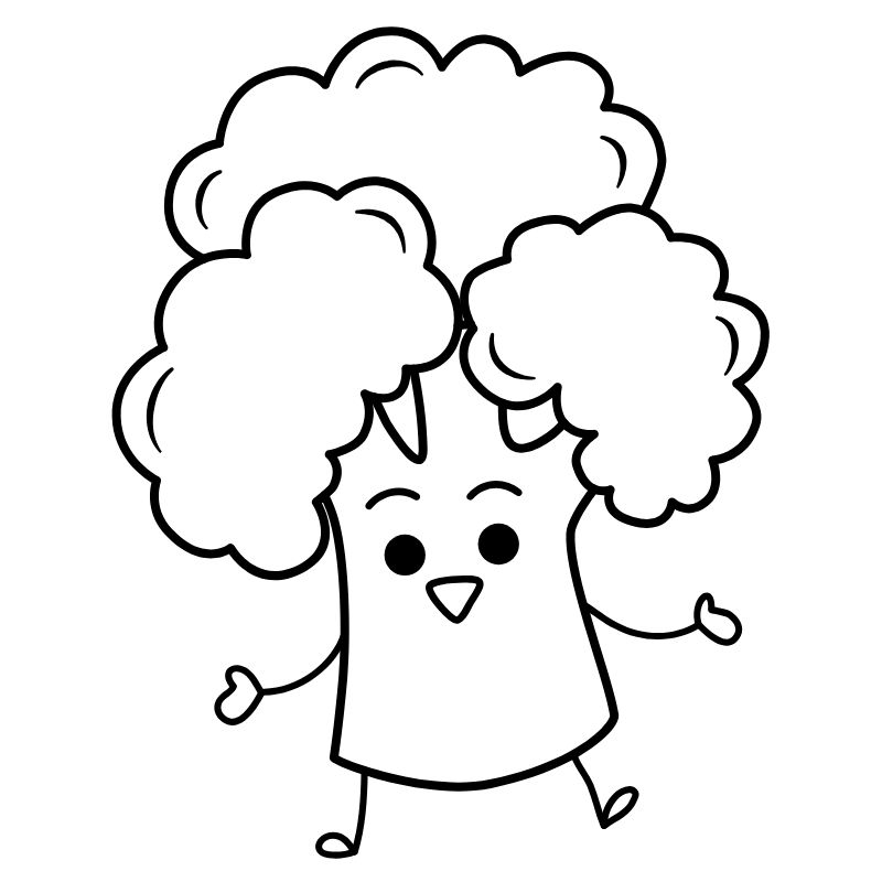 tranh tô màu chibi cây nơ