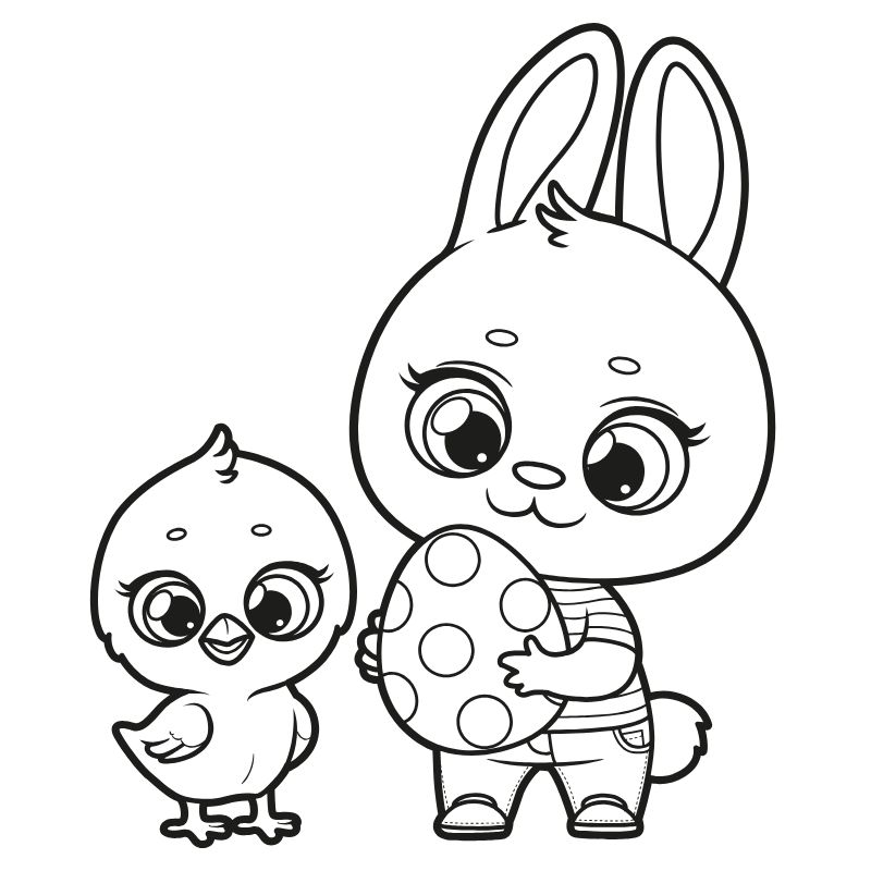 tranh tô màu chibi cute cho bé 4 tuổi