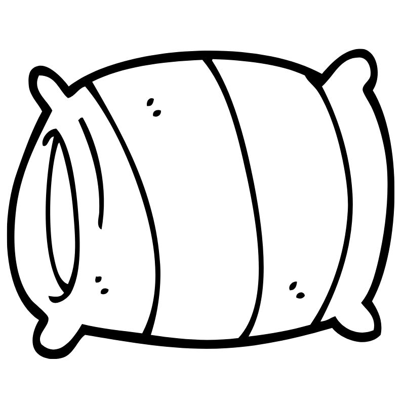 tranh tô màu chibi gối