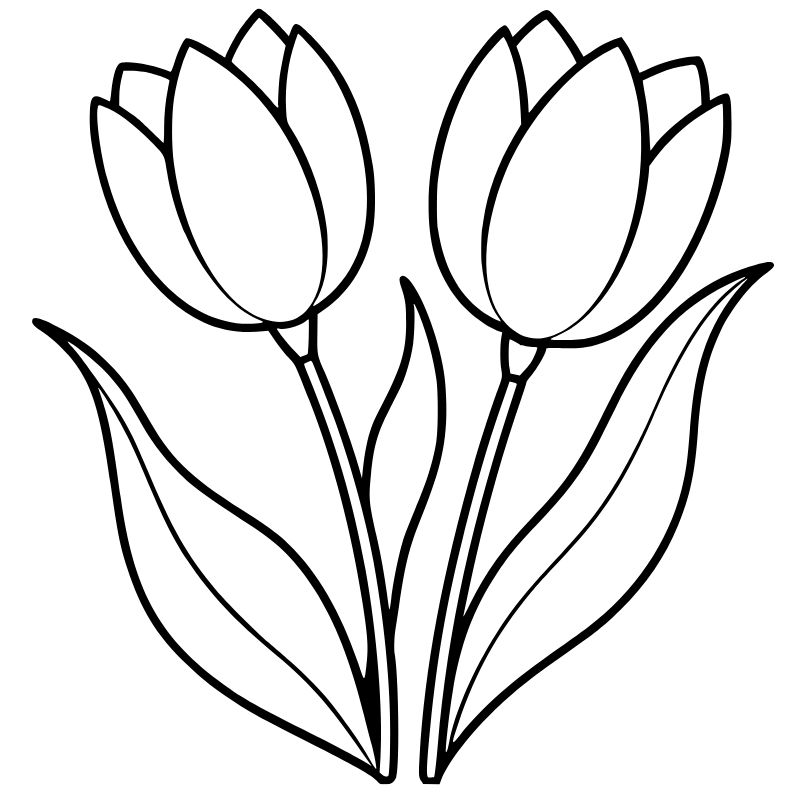 tranh tô màu chibi hoa nhí