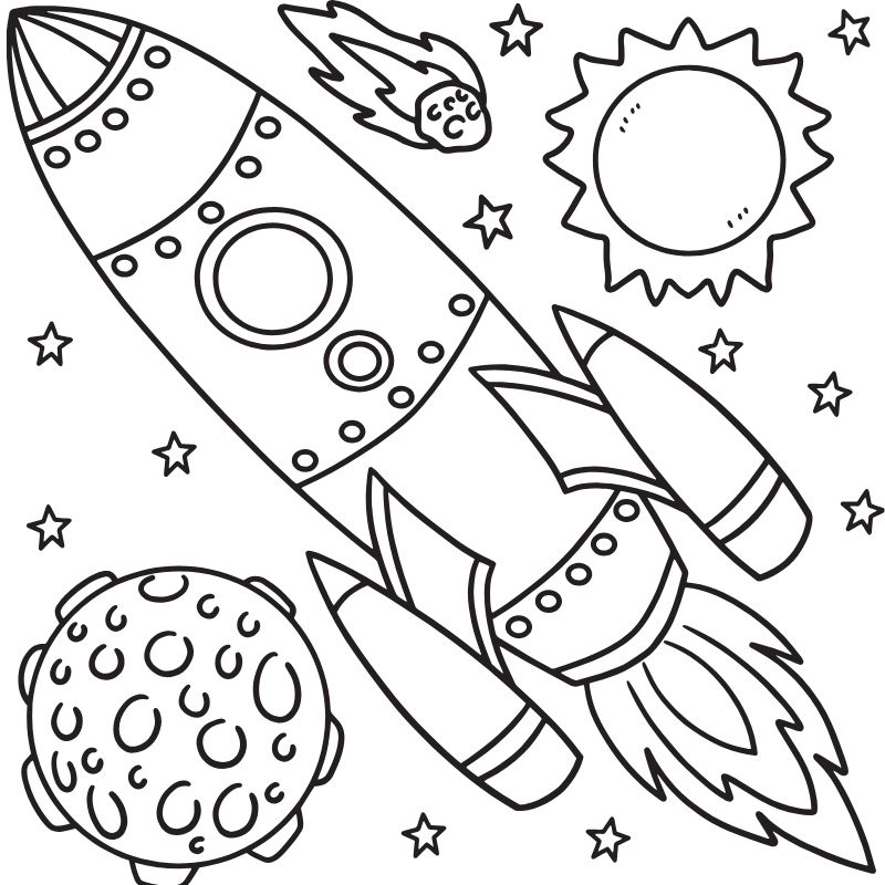 tranh tô màu chibi máy bay