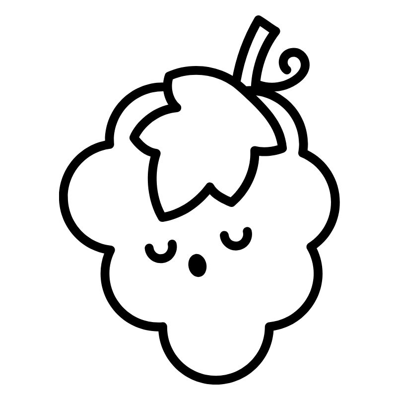 tranh tô màu chibi nho